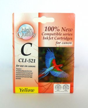 CANON Съвместим CLI-521 Yellow Single black 